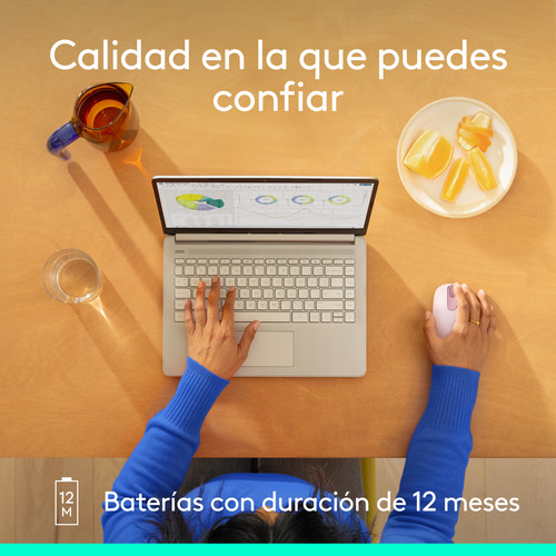 Mouse Inalámbrico Bluetooth Logitech M196 Rosa