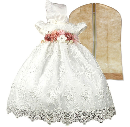 Vestido Bautizo Niña + Kit De Vela + Zapatos + Calcetas Lili | Meses sin intereses Vestido Bautizo Niña + Kit De Vela + Zapatos + Calcetas Lili | Meses sin intereses