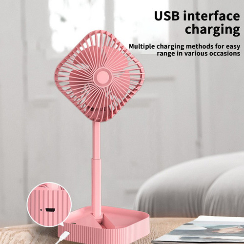 Un Ventilador De Pedestal Portátil, Plegable, De Pie, Plegab