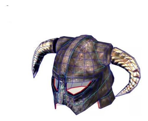 Casco Vikingo Barbaro Skyrim Conan Warhammer Caos