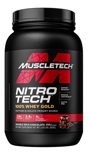 Muscletech Nitro Tech 100% Whey Gold Proteina 2lb