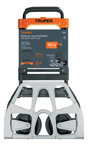 Diablo De Carga Plegable 120 Kg Truper 103198
