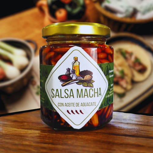 Salsa Macha Con Aceite De Aguacate - Frasco 250ml