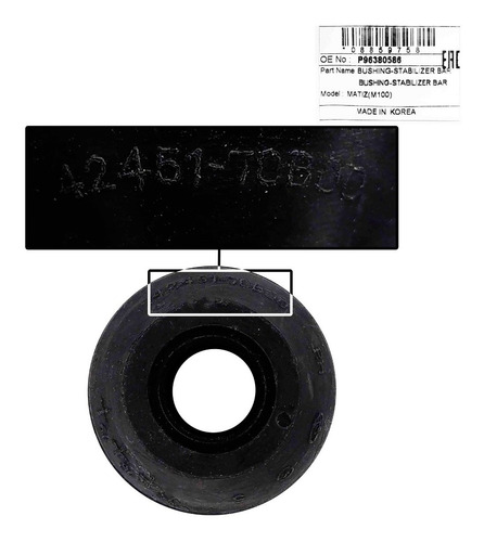 Imagen 5 de 8 de Buje Meseta Delantera Wagon R 1999 2000 2001 2002 Honguito