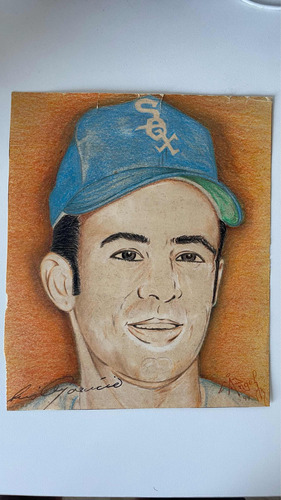 Luis Aparicio Dibujo Hecho A Mano 1994 Sin Firma