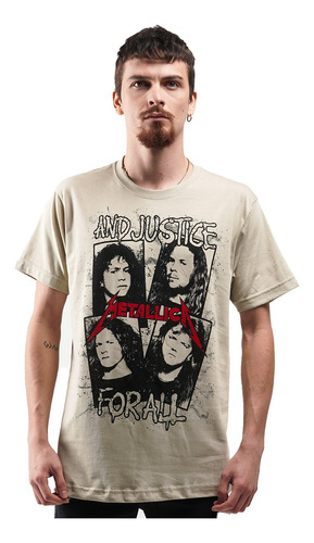 Camiseta Metallica And Justice For All Old Photoshoot