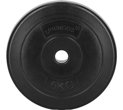 Imagen 4 de 8 de Pesa Disco Revestido 5.00kg Para Barra Mancuerna Crazy Line