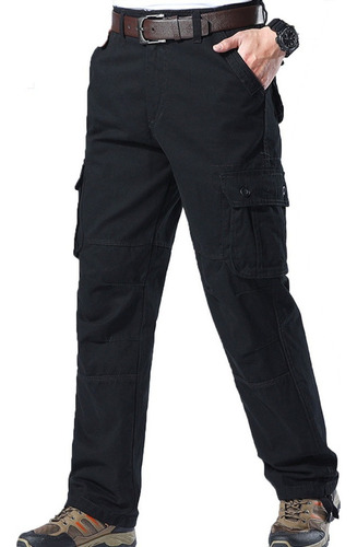 Pantalón De Cargo Tipo Comando En Gabardina