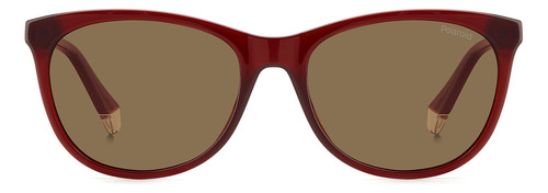 Lentes Sol Polaroid Mujer Burgundy 206729lhf55sp