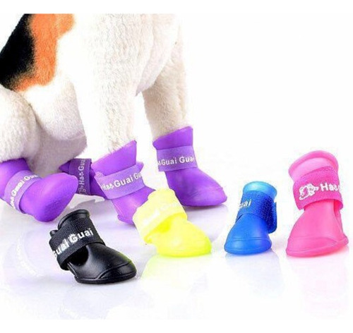 Botas Impermeables En Silicona Para Perros Grandes