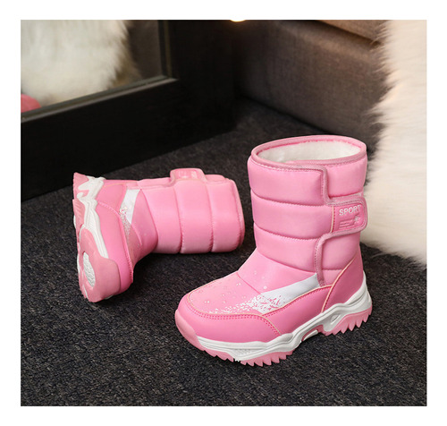 Botas De Nieve Para Niños Zapatos De Algodón Calientes