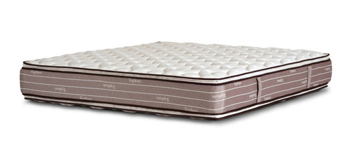 Imagen 1 de 3 de Colchón King de resortes La Cardeuse Topfuan - 200cm x 200cm x 33cm con doble pillow top