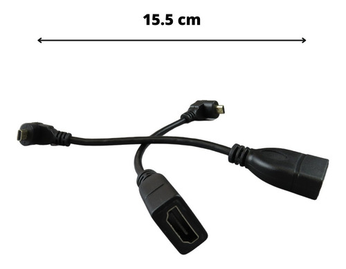 Kit 4 Cables Tipo D Micro Hdmi 1.4 Macho A Mini Hdmi Tipo C