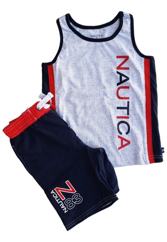 Conjunto Niño 3 Años Short Musculosa Nautica 