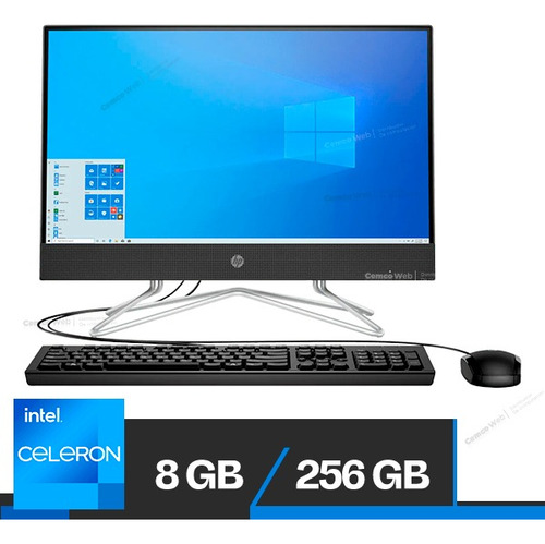 Todo En Uno Hp Intel Cel J4025 Ram 8gb Ssd 256gb 22dd2004la