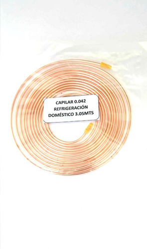 Tubo Capilar 0.042 Mide Largo 3.05mt Para Refrigeración