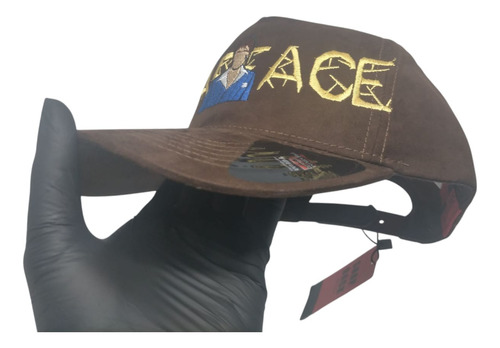 Gorra Snapback Gamuza Bordada Curva Ajustable Premium Fg Cap Scarface Montana Ajustable