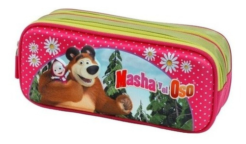 Imagen 6 de 6 de Kit Mochila Lapicera Masha Y El Oso Original Kinder Oferta