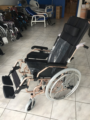 Imagen 2 de 8 de Silla De Ruedas En Aluminio Reclinable Con Tilt, Fs985laf1