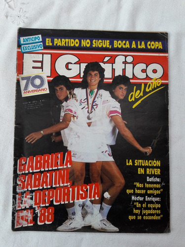 El Grafico Nº 3613 Año 1989 River - Gabriela Sabatini 