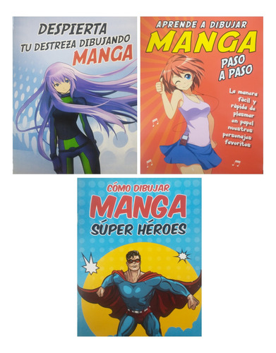 Aprende A Dibujar Manga Paso A Paso - 3 Libros