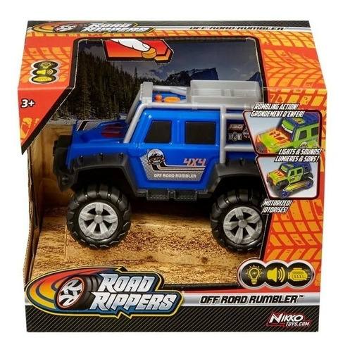 Road Rippers Road Rumbler 4x4 Jeep Luz/sonido 20090 Nikko Color Azul gris