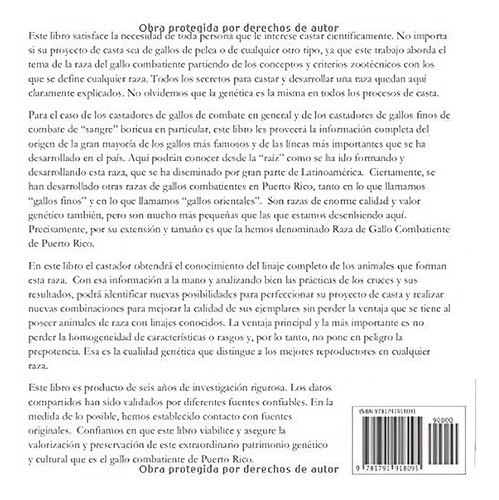 Raza De Gallobatiente De Puerto Rico Todo Lo Qu, de Quijano, Eduardo. Editorial Independently Published en español
