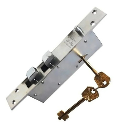 Cerradura Cerrojo Candex 123 Puerta Porton Corredizo 5002 Color Zincada