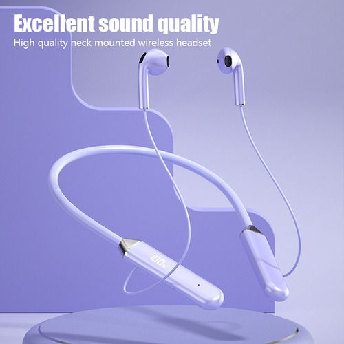 Cómodos Audífonos Led Bluetooth Con Cuello Colgante