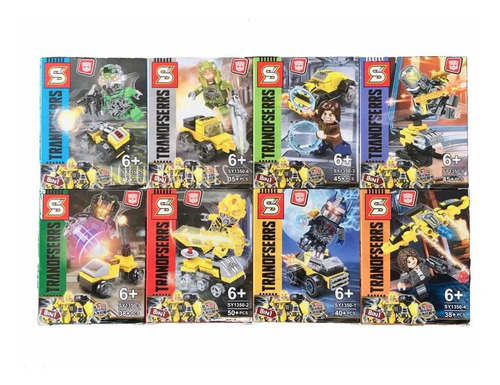 Transformers Juguetes Bloques De Construcción 8 En 1 X8 Set