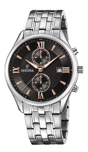 Reloj Festina Hombre F6854.7 Acero Calendario Crono 