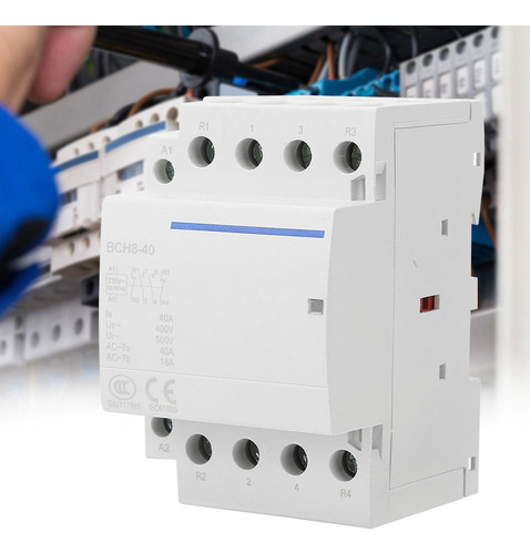 4p 40a 24v/230v 50/60hz Doméstico Ac Contator 2no2nc