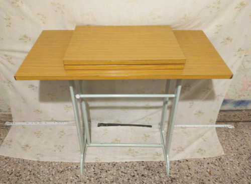 Mesa Antigua Para Maquina Coser Con Pie De Hierro