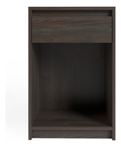 Mesa De Luz De Pie Moderna 1 Cajon Wengue Ml04 Pack X2