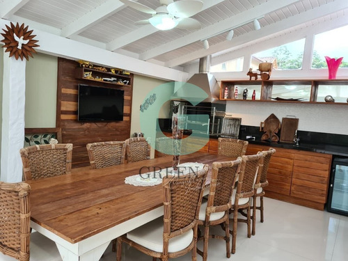 Imagem 3 de 15 de Linda Casa Em Condomínio Fechado A Venda Em Juquehy! 400 Metros Da Praia, 3 Suítes Com Ar Condiciona - Gc4715