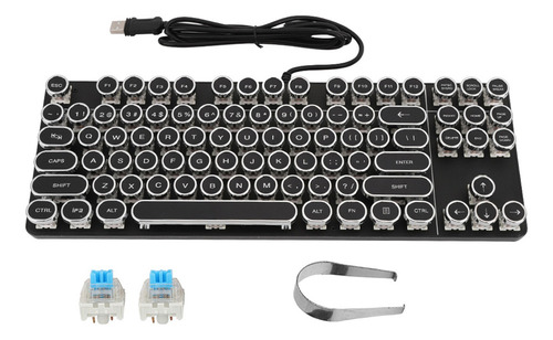 Teclado Mecânico Punk 917 Vintage Redondo Cap Para Pubg