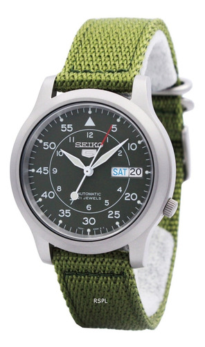 Reloj Seiko 5 Para Hombre Snk805k2 Militar Automático