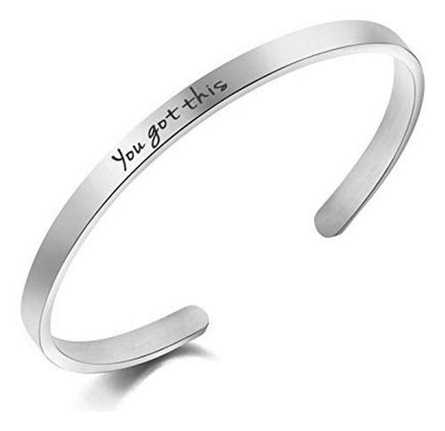 Awegift - Pulsera Inspiradora Con El Texto En Inglés  You Go