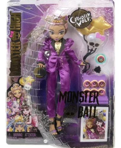 Monster High - Clawdeen Wolf Monster Ball - Original Mattel 