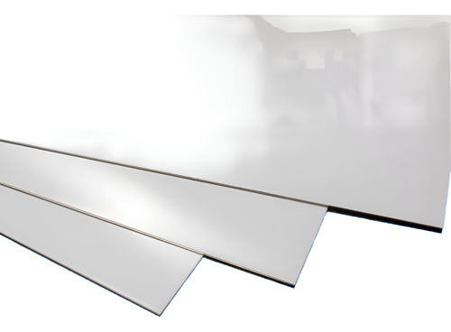 Placa Alto Impacto Plastico 2x1 Mts, 1mm. Blanco Brillante