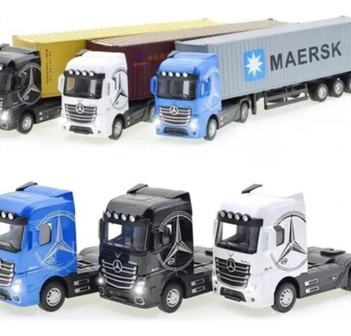 I Remolque Con Camión Portacontenedores Modelo 1:36