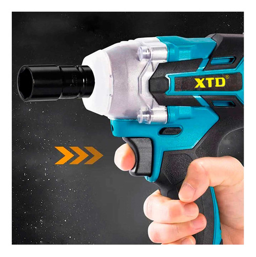 Llave De Impacto Inalámbrico + Set Dados ½'' Total Carros