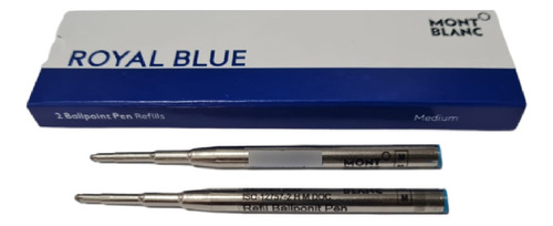 3 Refil Carga Balpen Caneta Montblanc  Azul M Ballpoint Pen