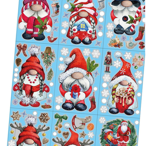 * 9 Pegatinas Navideñas For Ventana, Decoración Mural De .