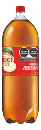 4 Pack Refresco Manzana Sidral Mundet 3 L