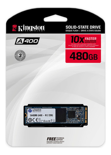 Disco De Estado Solido Kingston Sa400m8/480 Sata M.2 480gb