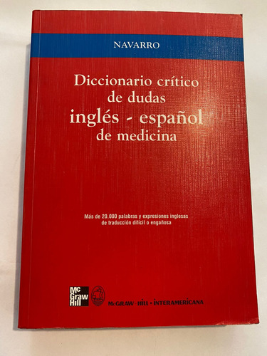 Diccionario Crítico De Dudas Inglés-español Medicina