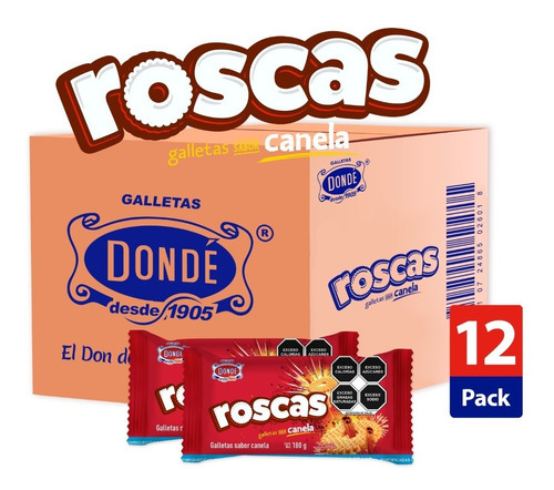 Roscas De Canela Caja 12/180g - Galletas Dondé