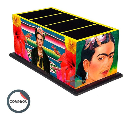 Imagem 1 de 2 de Porta Controle Decoração Frida Kahlo + Brinde M.2