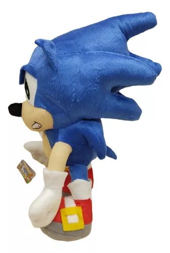 Boneco Pelúcia Sonic Grande 30 Cm Antialérgico